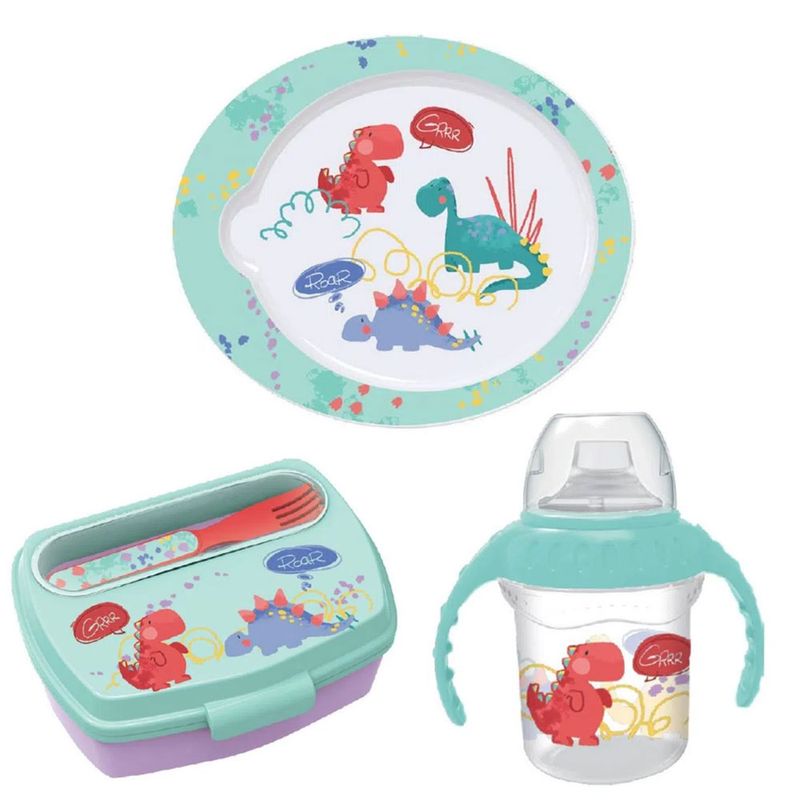 kit-minimi-copo-de-treinamento-pratinho-toddler-e-lancheira-com-garfinho-dino-azul_frente