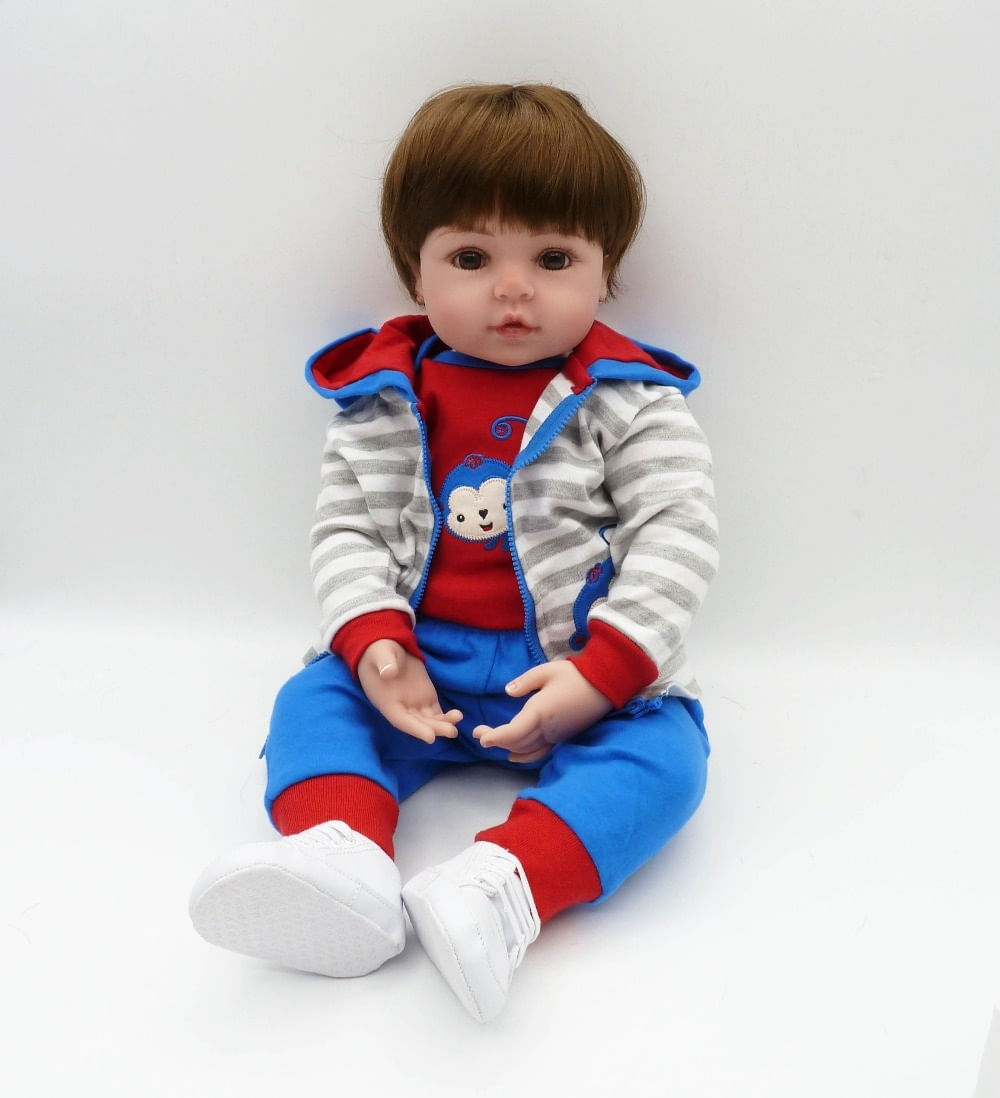 Bebê Reborn Menino 47cm 100% Silicone - Pedro - Ri Happy