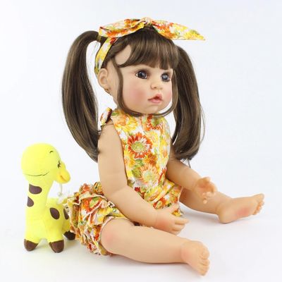 Bebê Reborn Menina Realista 100% Silicone 57cm - Unicórnio - Ri Happy