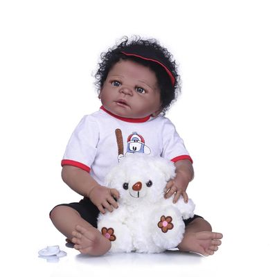 Bebê Reborn Menino Realista 100% Silicone 57cm - Erick - Ri Happy