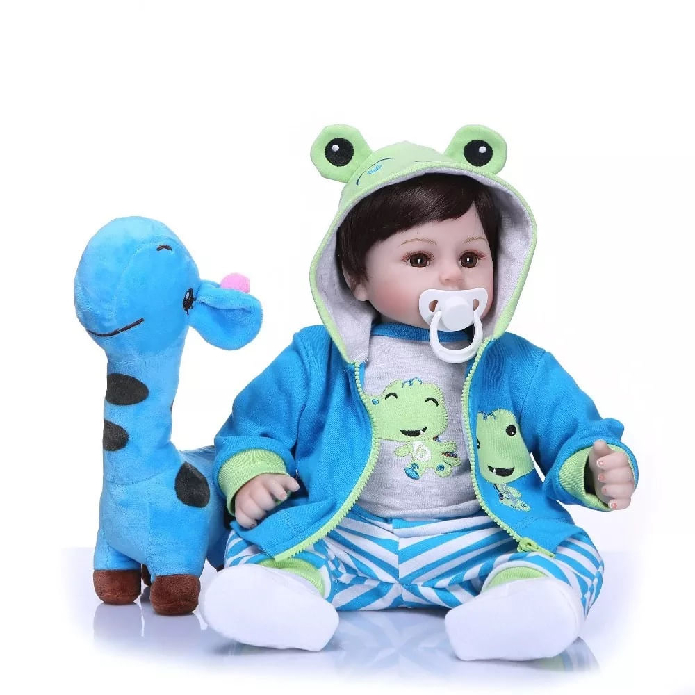 Bebê Reborn Menino 47cm 100% Silicone - Pedro - Ri Happy