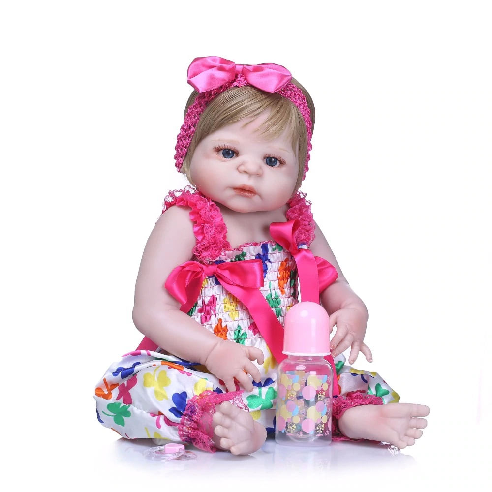 Bebê Reborn Menina Realista 100% Silicone 57cm - Unicórnio - Ri Happy