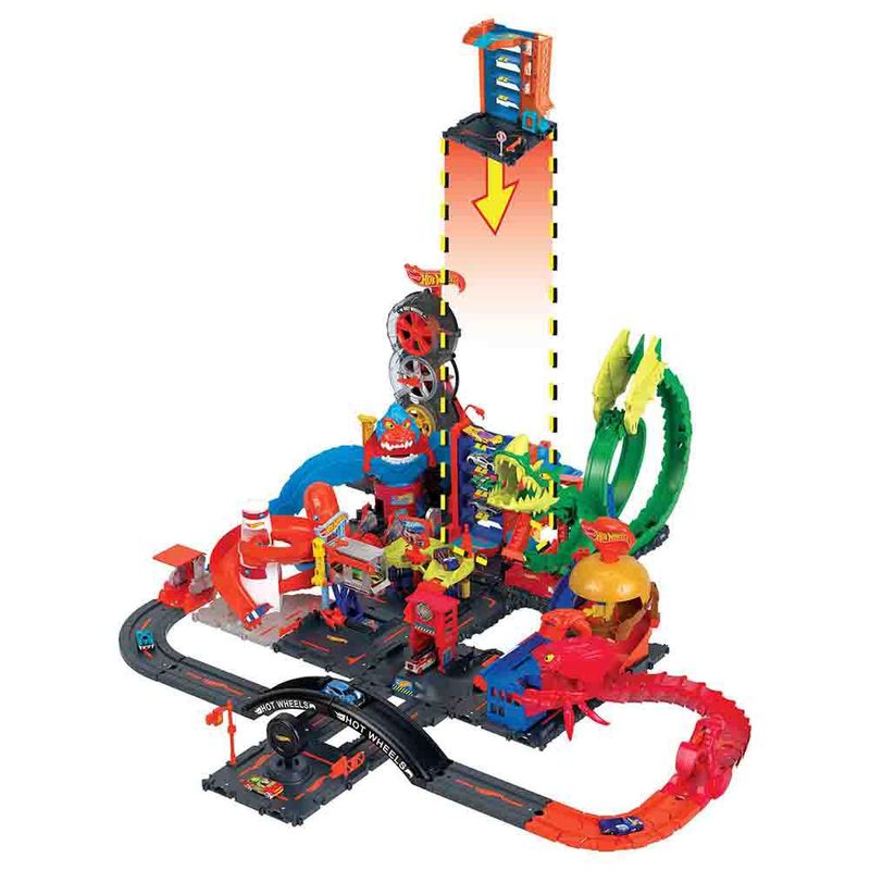 Playset-e-Mini-Veiculo---Hot-Wheels---City-Nemesis---Estacionamento---Mattel-3