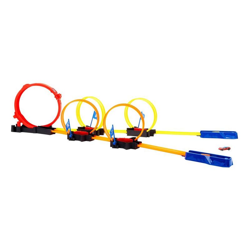 Pista-de-Percurso-e-Mini-Veiculo---Hot-Wheels---Corrida-Multiloop---Mattel-3