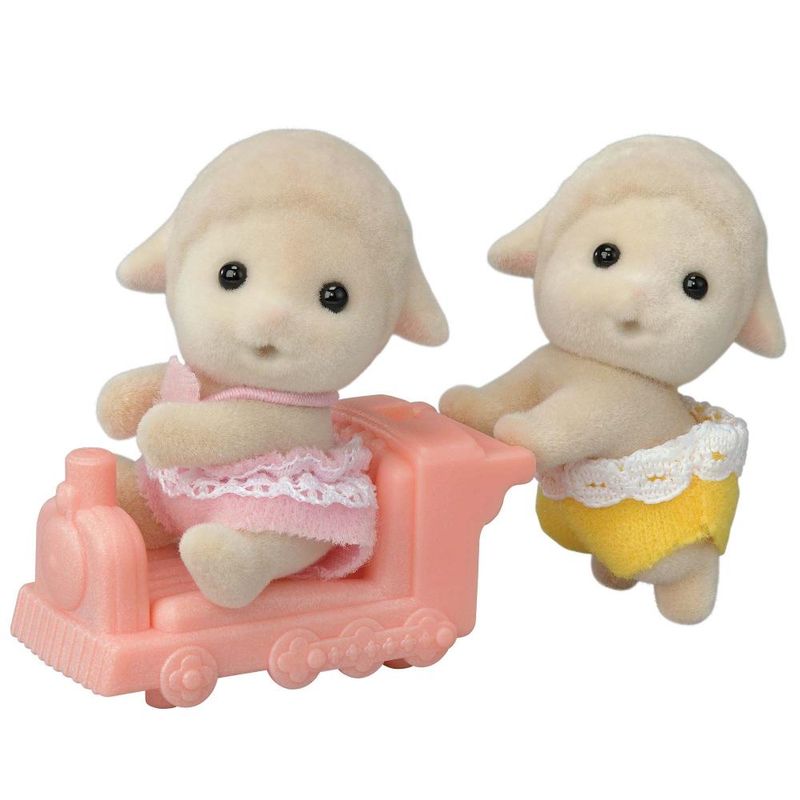 Figura-de-Acao---Sylvanian-Families---Sean-e-Shona---Gemeos-Ovelhas---Epoch-0