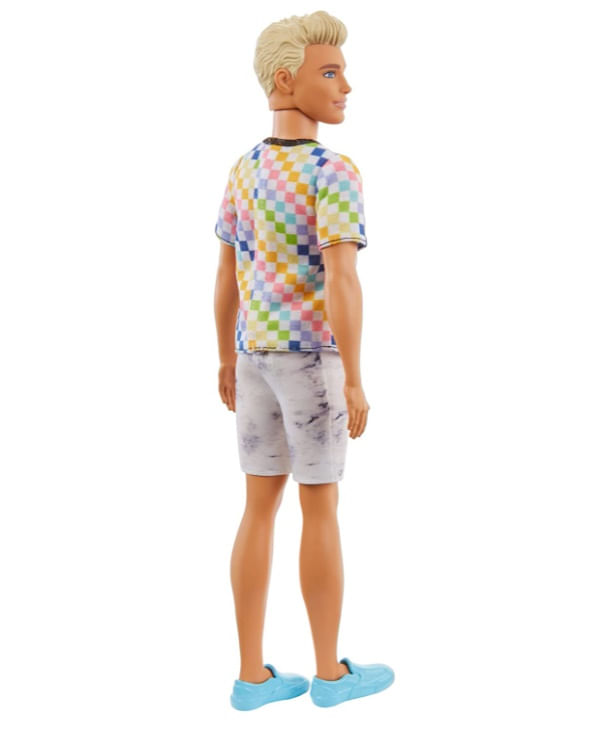 ken Boneca Barbie - Ken Fashionista Loiro Colorido Malibu DWK44