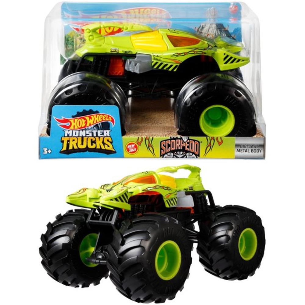 Hot Wheels Monster TRUCKS 1:24 FYJ83 Carrinhos Carros Coleção Miniatura  Brinquedo Colecionador Criança Menino Menina