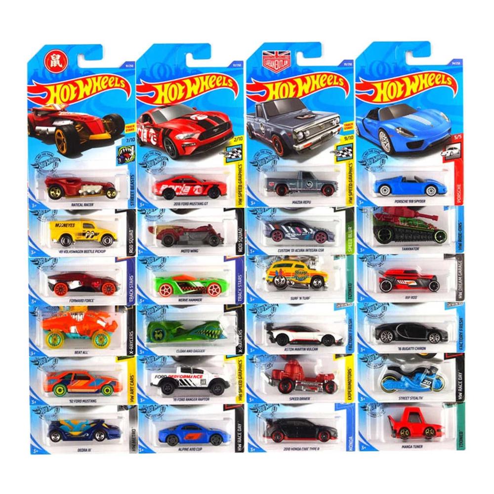 Hot Wheels Carrinhos Colecionáveis Kit com 10 Unidades