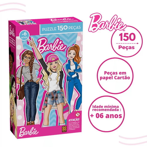 Quebra Cabeça Puzzle 150 Peças - Barbie - Grow 04173