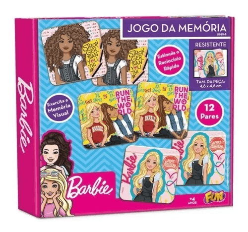 Jogo da Memoria 54 Cartelas - Barbie - Grow 04171