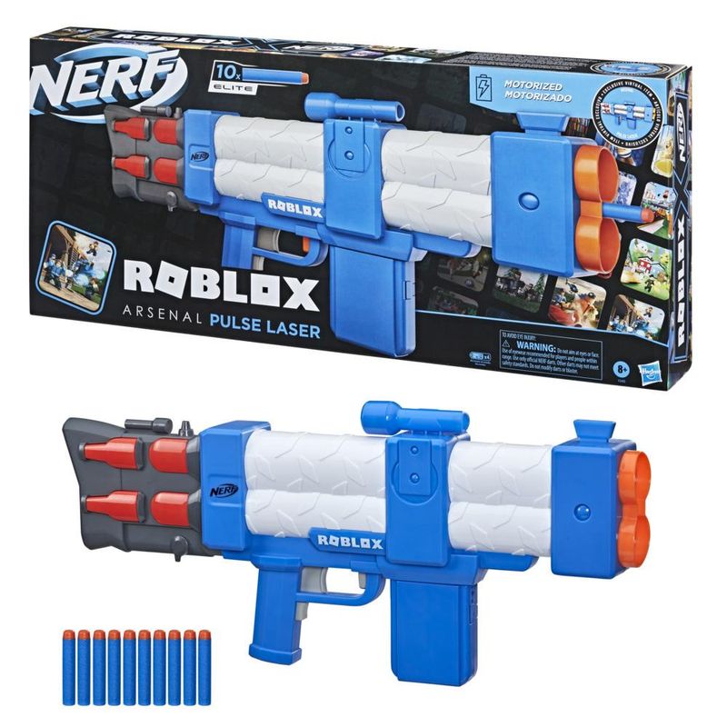 Lancador-de-Dardos-Eletronico---Nerf---Roblox-Pulse-Laser---10-Dardos---Hasbro-2