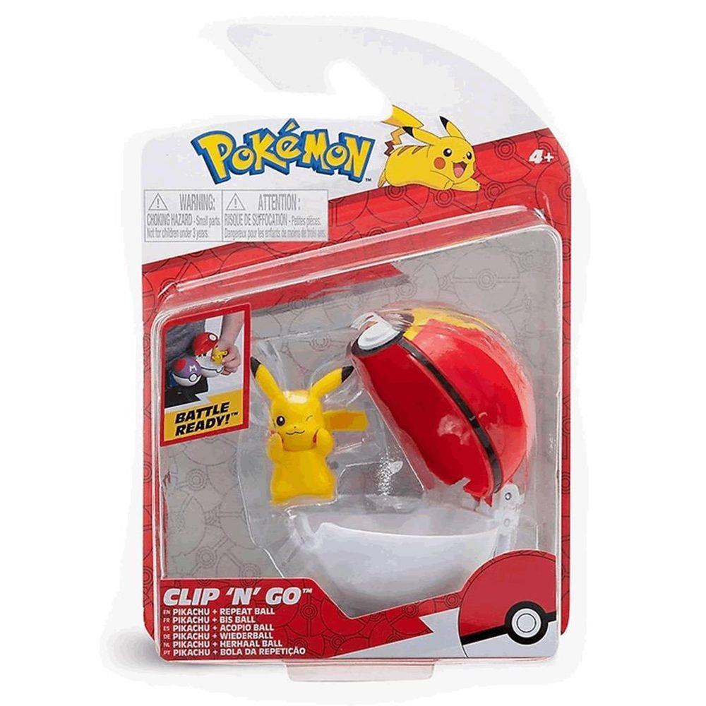 Pokémon Clip Pokébola - Pikachu + Repeat Ball - Ri Happy