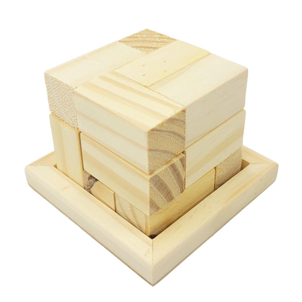 Cubo da Soma E Quebra Cabeça Em Madeira Material Pedagógico - Ri Happy