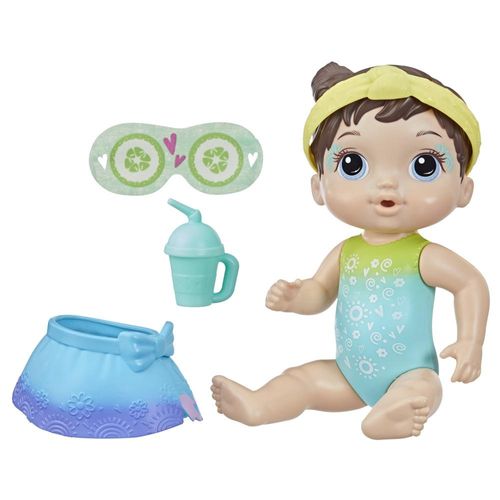 Boneca Bebê - Baby Alive - Dia no Spa - Cabelo Castanho - 25 cm - Hasbro