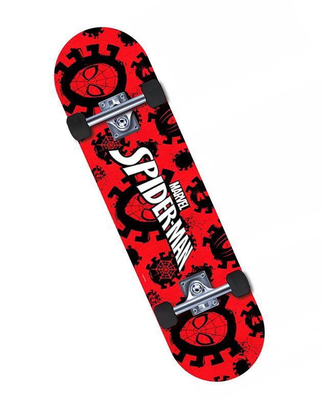 Skate Marvel Homem Aranha Vermelho e Preto DTC Ri Happy