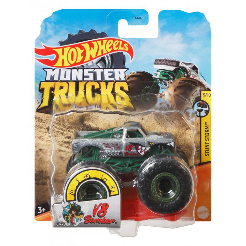 Monster Truck Hot Wheels - V8 Bomber - Stunt Storm - Mattel - Ri Happy
