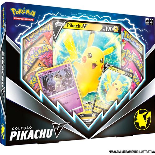 Jogo de Cartas - Pikachu V - Pokémon - 38 Cartas - Copag
