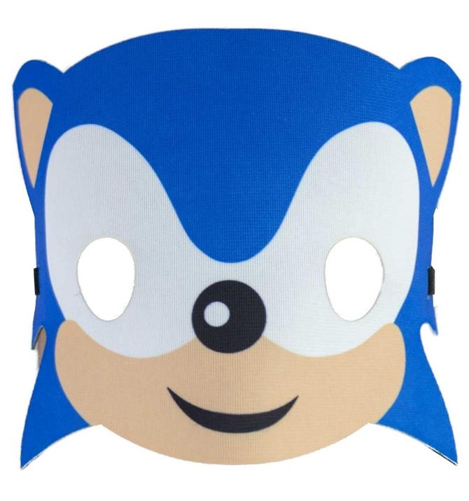 Fantasia Sonic Infantil Com Mascara