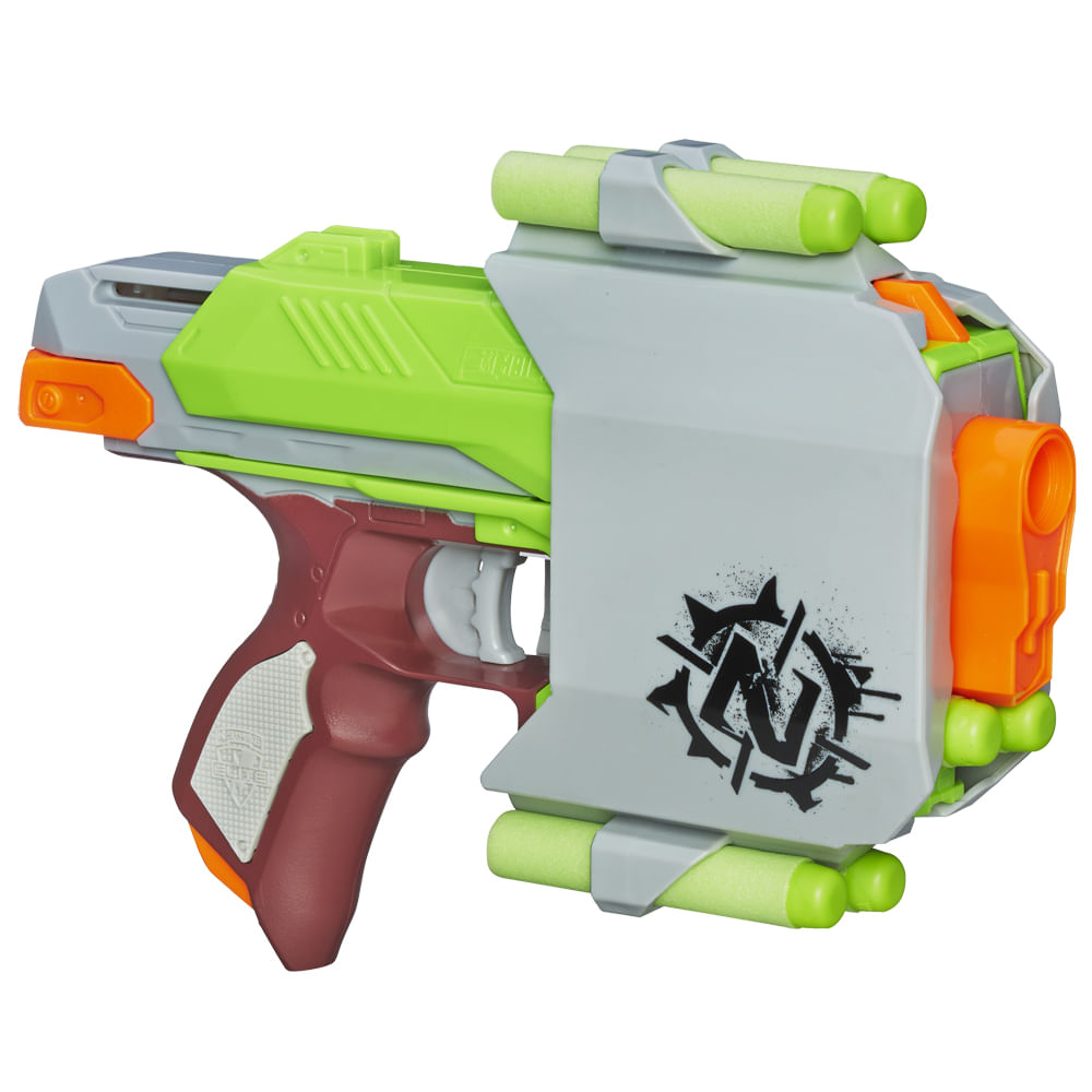 Lança Dardo Nerf N-Strike Elite Firestrike Hasbro - Laranja