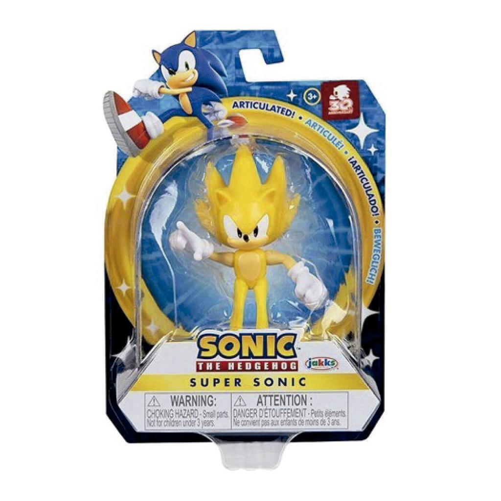 Mini Figura - Colecionavel - Sonic The Hedgehog - Super Sonic - 6.3 cm -  Candide