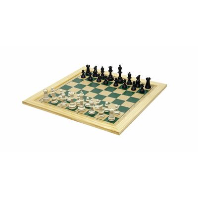 Kit Jogos De Tabuleiro Xadrez/dama + Jogo De Cartas Uno