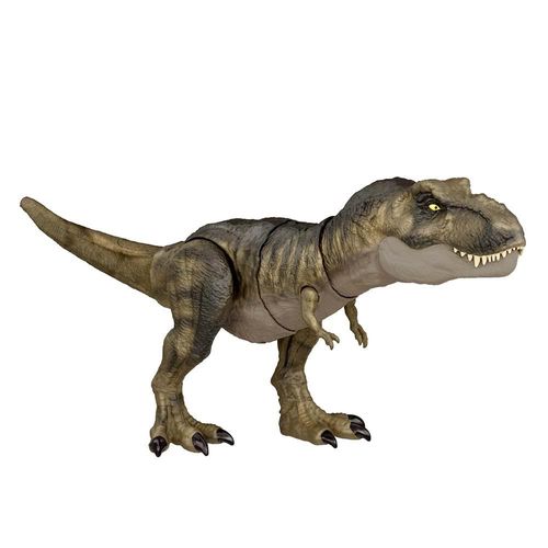 Figura de Ação - Jurassic World - Tyrannosaurus Rex - Thrash ’N Devour - 25 cm -  Mattel