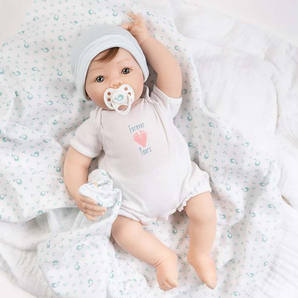 Boneca Bebe Reborn Ursa Charme Branco Cegonha Reborn Dolls - USA Magazine