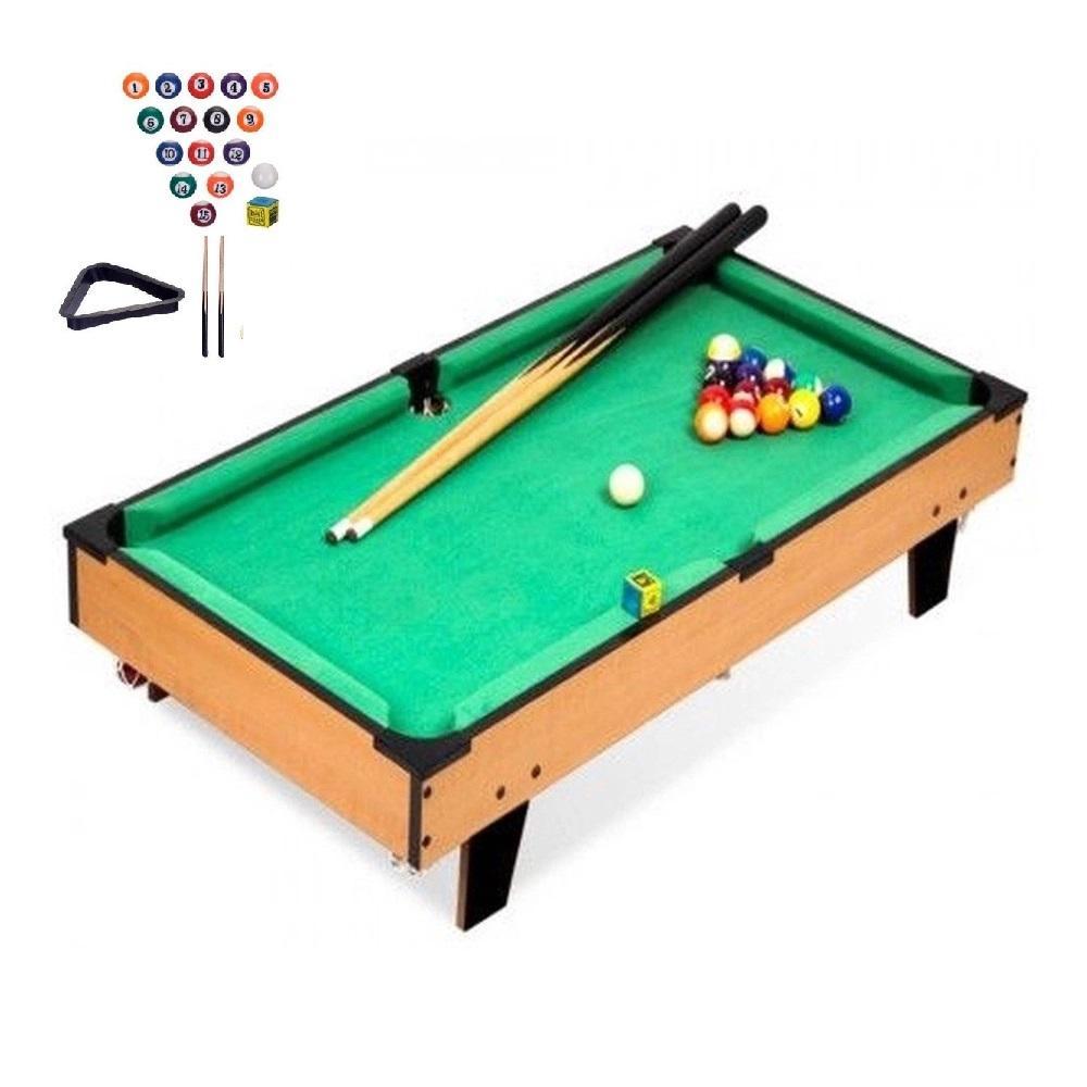 Brinquedo Jogo Bilhar Mesa De Sinuca Mini Snooker Completo P/ Dia das  Crianças