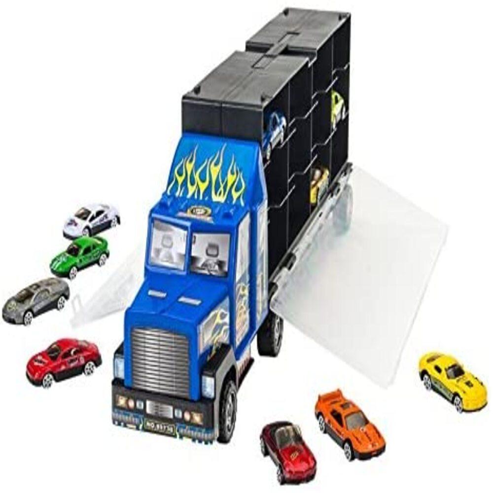 Mini Carreta Cegonha Infantil Super Maleta Com Carrinhos - Ri Happy