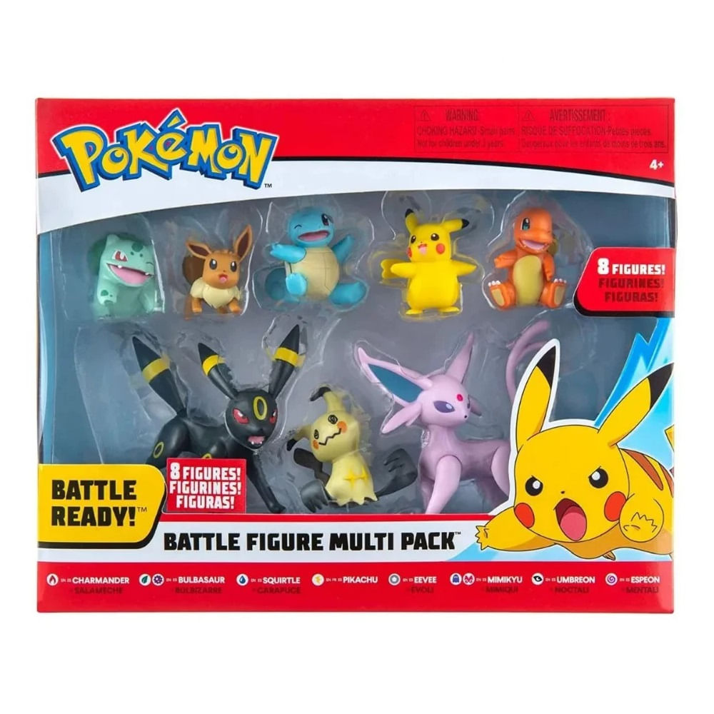 Pokémon Multi Pack Com 8 Figuras De Batalha - Ri Happy