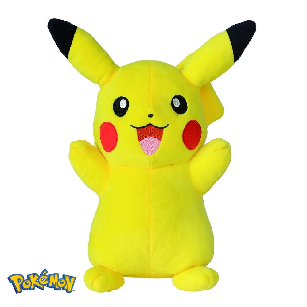 Pikachu Pelúcia Pokémon Com Luz E Som 31Cm - Sunny 002610 - Ri Happy
