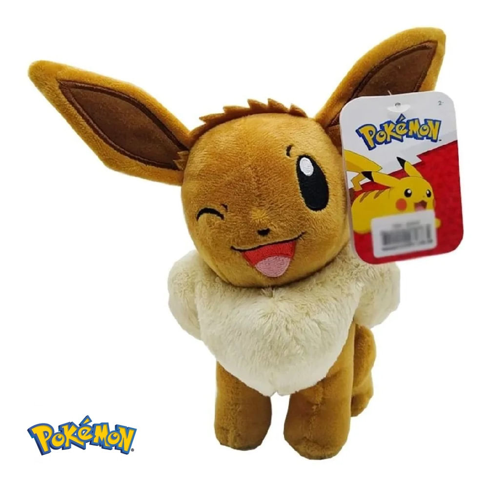 Eevee de Pelúcia Pokémon 20 cm Original Colecionável - Ri Happy