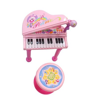 Piano Teclado Brinquedo Infantil Microfone Musical Educativo