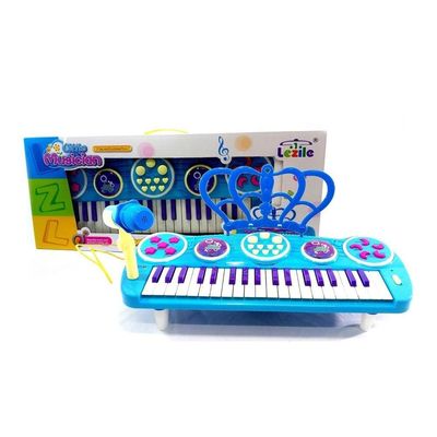 Piano Eletrônico e Microfone Infantil, Instrumento de Teclado