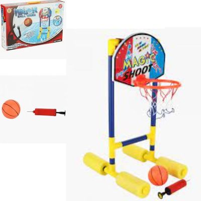 Kit Jogo De Basquete Infantil Cesta Com Bola Bomba E Suporte