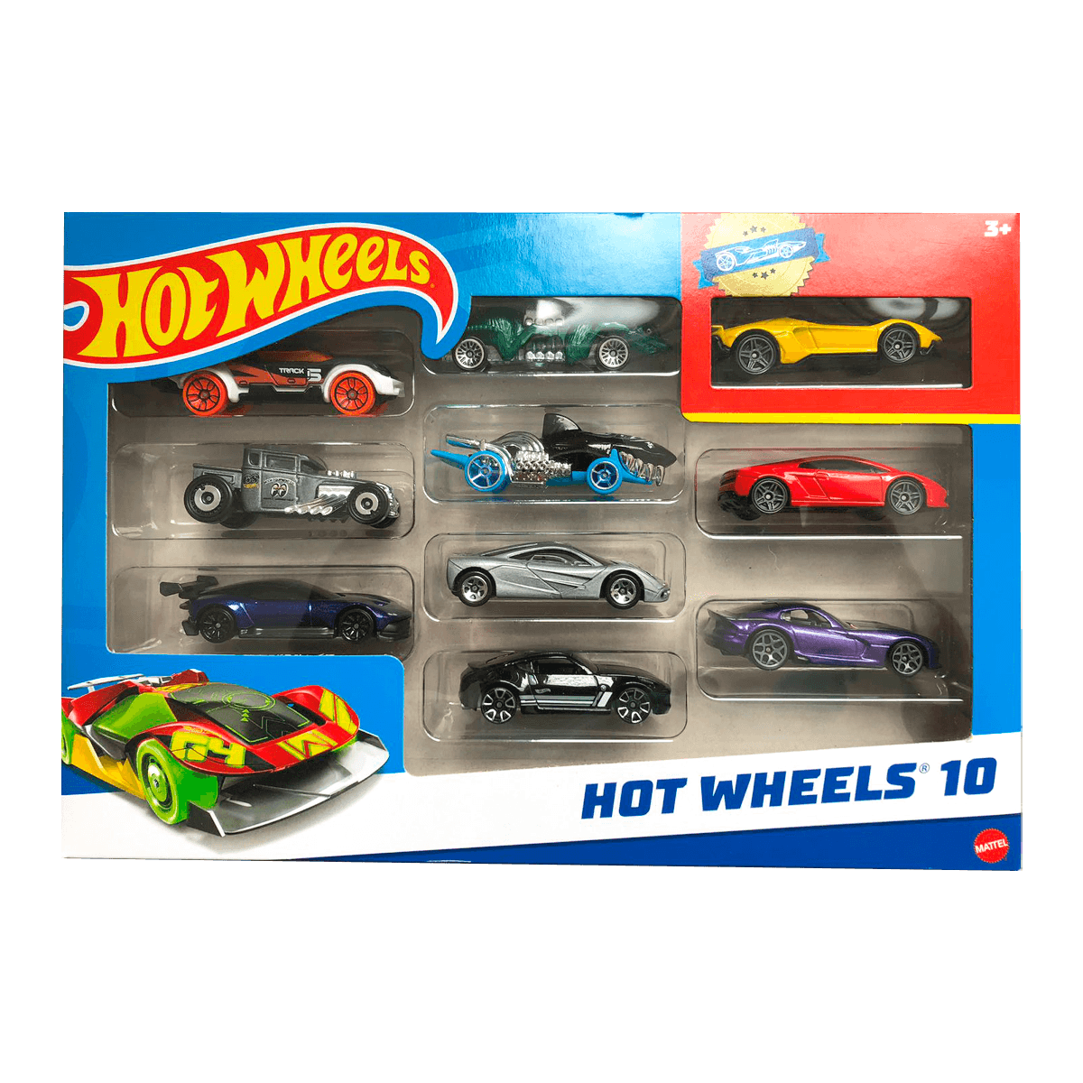 Hot Wheels Kit Com 10 Carrinhos Sortidos Mattel Ri Happy