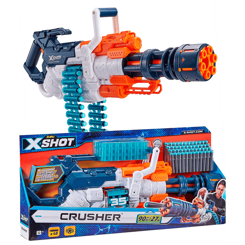 Lançador de Dardos X-Shot Crusher 48 dardos Candide - Ri Happy