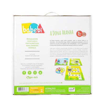 Jogo Educativo A Dona Aranha - Mit Kids - Brinquedos Educativos e Criativos