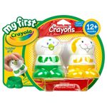 Bonecos-com-Giz-de-Cera-My-First---Verde-e-Amarelo---Crayola