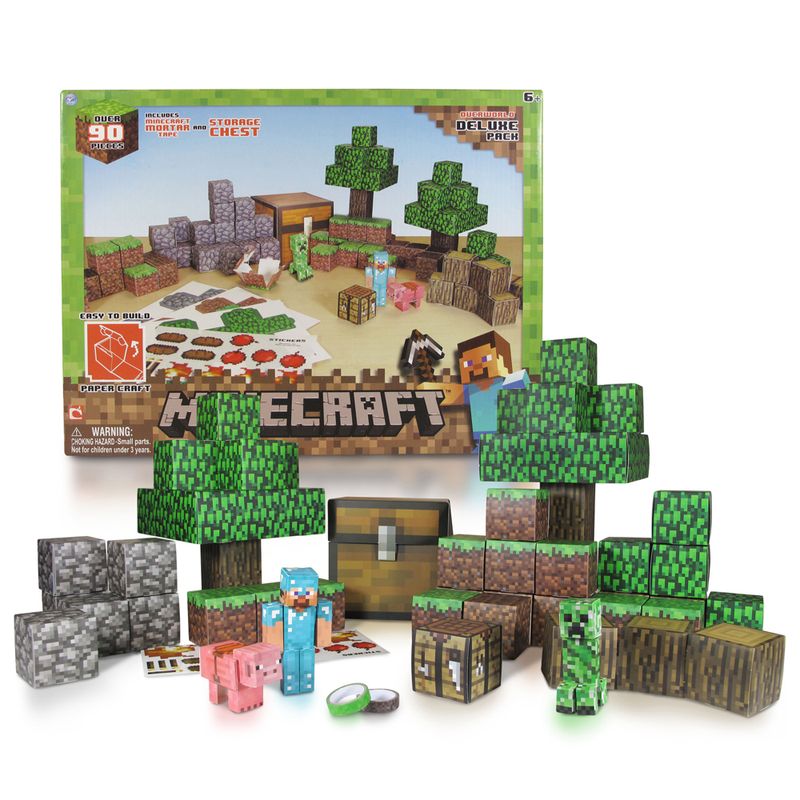 Conjunto-Minecraft---Papercraft---Deluxe---Multikids---BR151