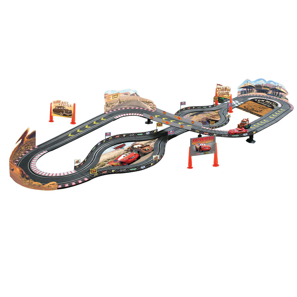 Confira Pista Disney Cars WGP Radiator Springs Yellow