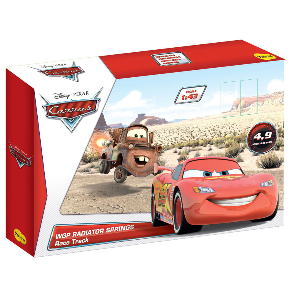 Confira Pista - Disney Cars - WGP Radiator Springs - Yellow
