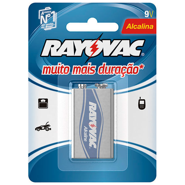 Bateria-Alcalina-Rayovac-9V--6LR61-Quadrada--Cartela-com-1-unidade