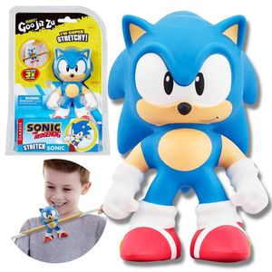 Boneco Elástico que Estica Sonic Dourado - Goo Jit Zu - Sunny - Ri Happy