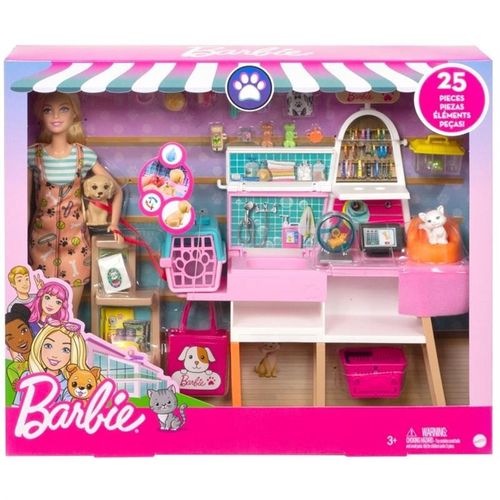 Playset Barbie Real Pet Shop Mattel