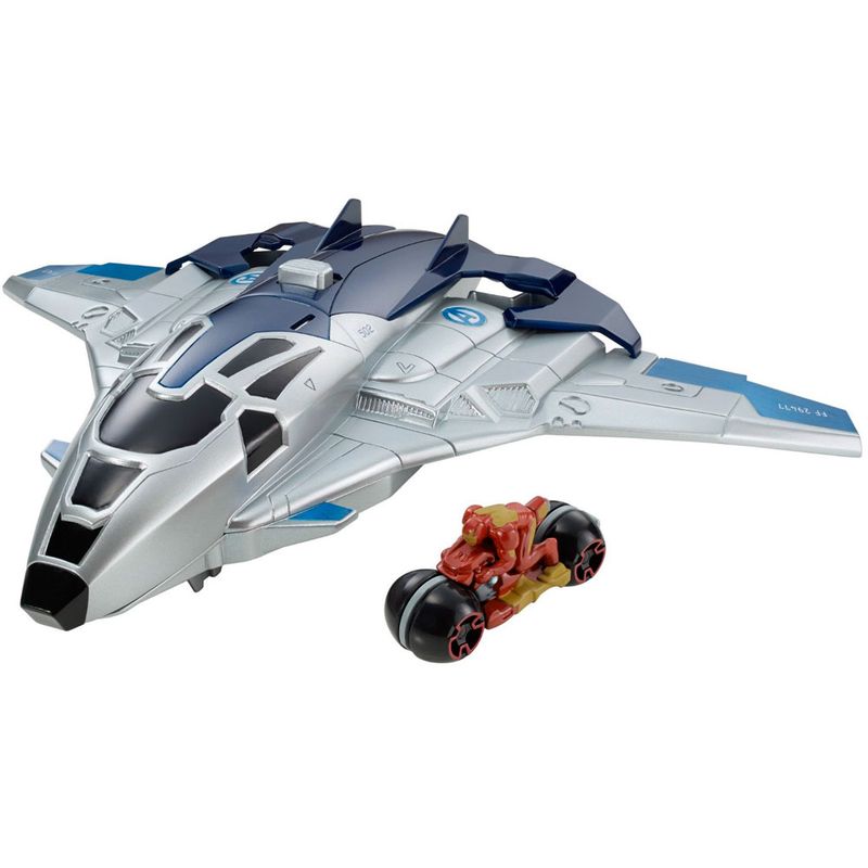 Veiculo-Hot-Wheels---Quinjet-Moto-Lancador---Os-Vingadores-2-Marvel---Mattel-1