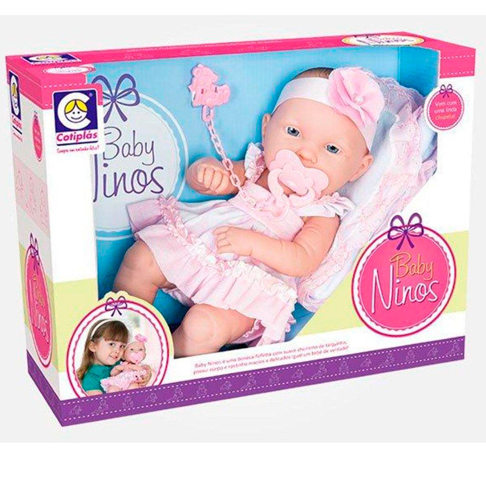 Boneca Bebê - Ninos Reborn - Cotiplás - PBKIDS Mobile