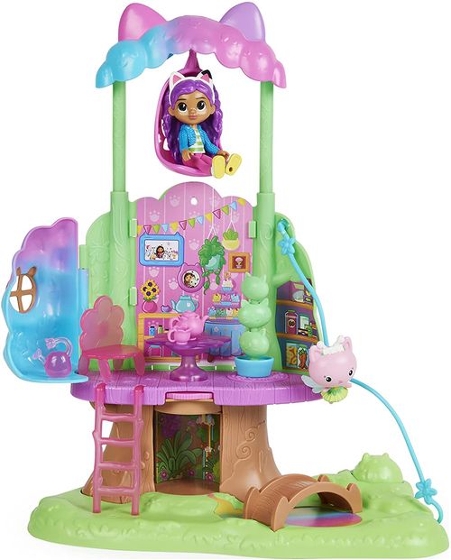 Gabbys Dollhouse Casa Mágica da Árvore com 11 Acessórios para Crianças a partir de 3 anos