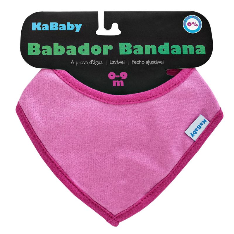 Babador-Bandana---Rosa---KaBaby