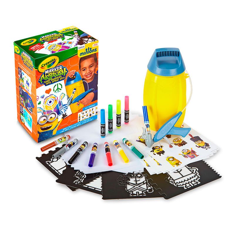Marker-Airbrush---Minions---Crayola